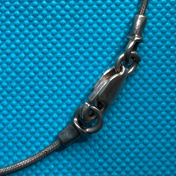 Vintage Didae Sterling Silver Opal Necklace - Picture 3 of 4